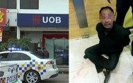 Ex-serviceman nabbed after robbing a bank and injuring a security guard
