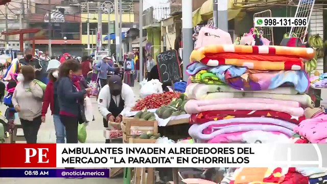 Ambulantes invadieron alrededores del mercado La Paradita en Chorrillos | Primera Edición (HOY)