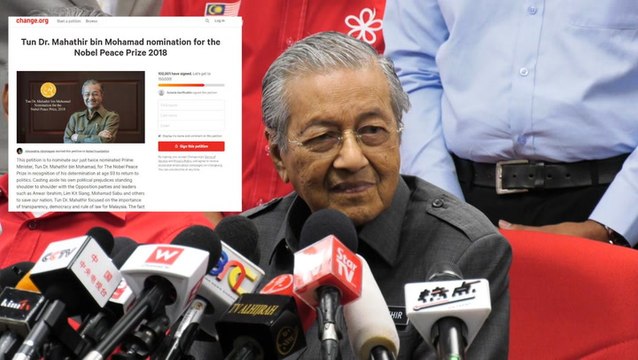 Tun M: Nobel prize? I am not so noble