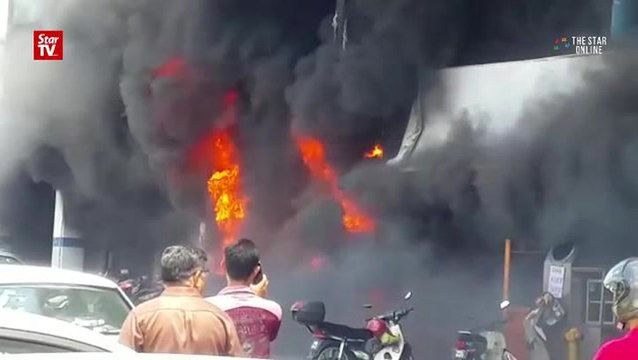 Fire at Cheras motorcycle shop prompts evacuation