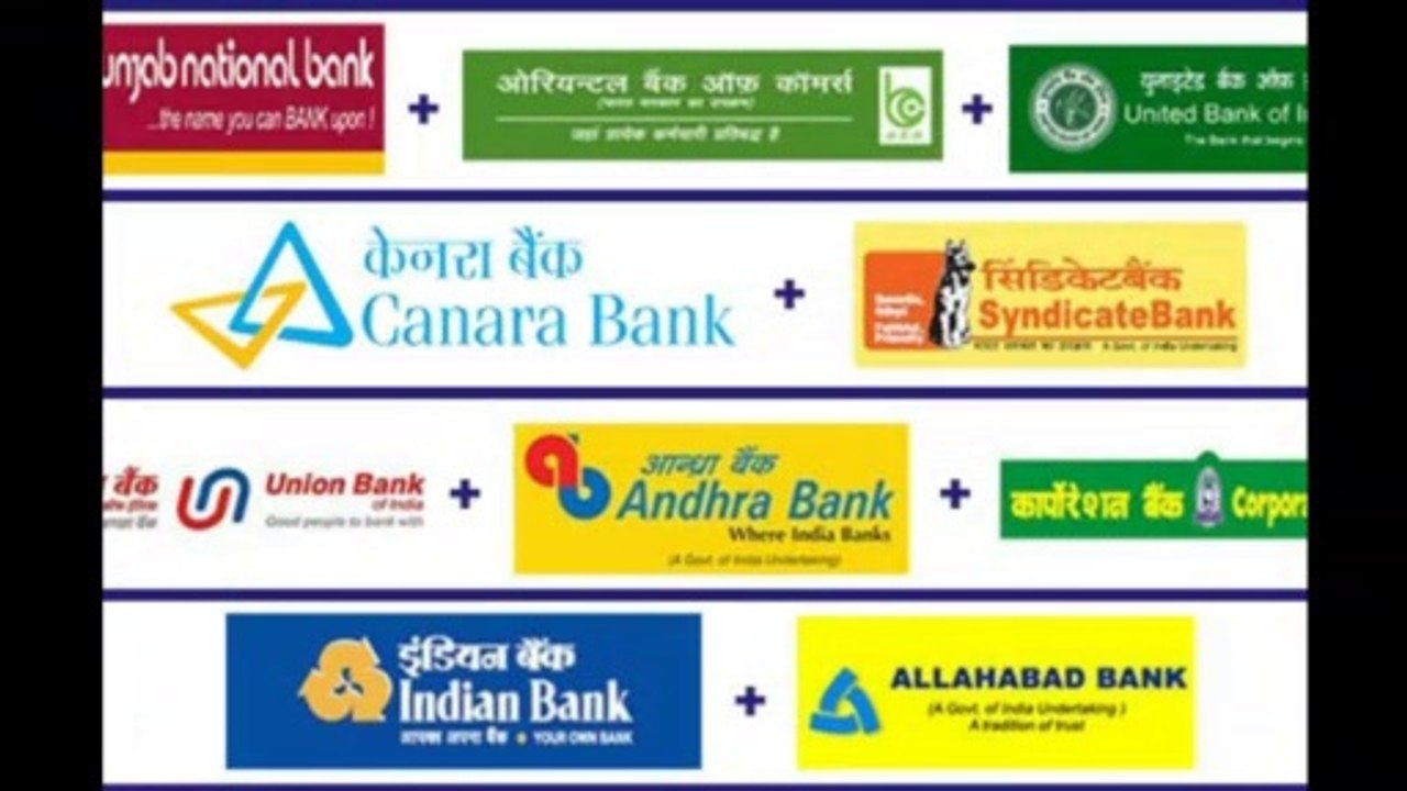 Mega Bank Merger | PNB, UBI, OBC & Canara, Syndicate & Indian, Allahabad & Union, Andra, Corp Bank