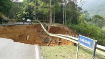 Road inside Aminuddin Baki institute collapses