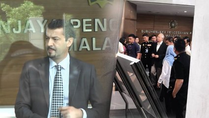 Najib and Justo show up at MACC HQ