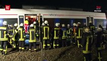Dozens injured after German trains collide