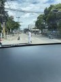 Lending a Helping Hand to Elderly Lady Crossing Street