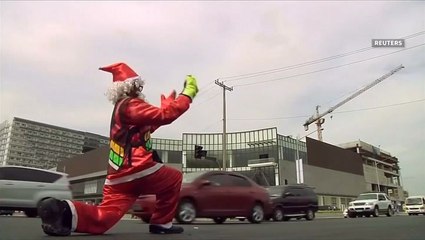 Dancing traffic cop