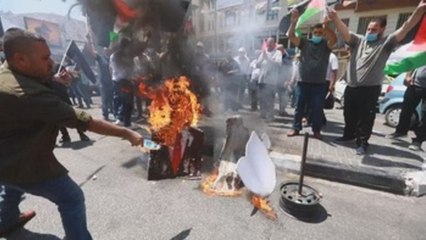 Colonos descontentos con Israel, palestinos con los Emiratos Árabes Unidos