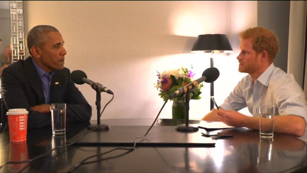 Prince Harry jokes with Barack Obama ahead of radio interview