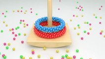 Learn Colors with Kids Wooden Stacking Ring Tower - Educational Videos