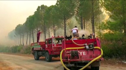 Orman yangınına havadan ve karadan müdahale ediliyor - OSMANİYE