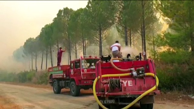 Orman yangınına havadan ve karadan müdahale ediliyor - OSMANİYE