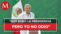 AMLO: ya perdoné a Calderón por robarnos la Presidencia