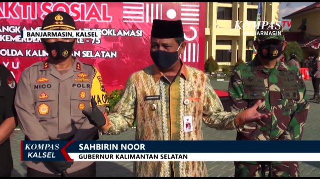 Sambut Hari Kemerdekaan, Kalsel Salurkan Bantuan Bahan Pokok dan Satu Juta Masker