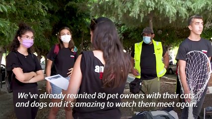 In Beirut, NGO reunites people with their lost pets following the blast