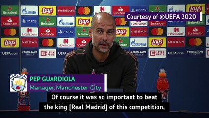 Important to have beaten UCL 'kings' Real Madrid - Guardiola