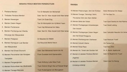 MPs react to the unverified 'Cabinet' list