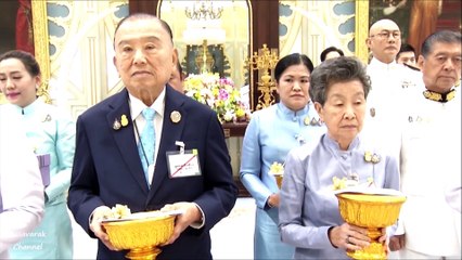 ในหลวง-พระบรมราชินี เสด็จออก ณ พระที่นั่งอัมพรสถาน พระราชทานพระบรมราชวโรกาสให้ คณะบุคคลเฝ้าฯ