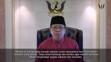 Sarawak CM urges Muslims to reflect on less fortunate in Hari Raya message