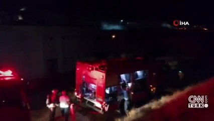 Ankara'da, kereste fabrikasında korkutan yangın