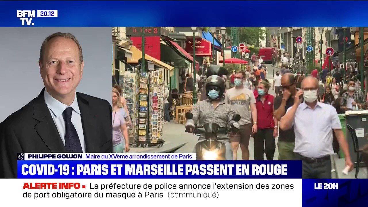 Covid-19: le maire du 15e arrondissement de Paris estime qu'il faut "aller plus loin qu'imposer le port du masque dans quelques rues"