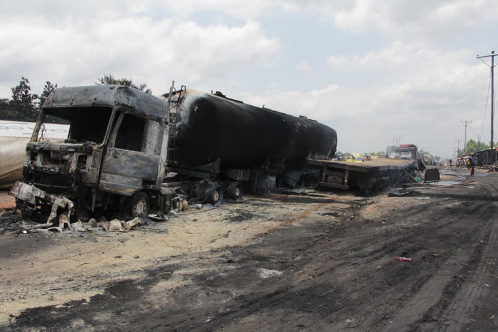 ⁣Fuel tanker crash in Congo kills at least 39