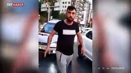 Trafikte tartıştığı kadına saldıran kişi tutuklandı