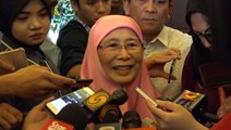 Wan Azizah says not heard of impending Cabinet reshuffle