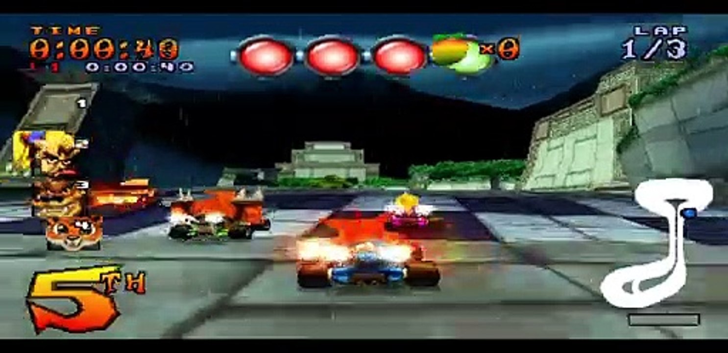 Crash CTR - Tiger Temple - PLAYSTATION SONY