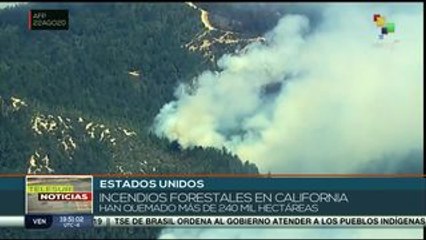 EE.UU.: incendio en California ha arrasado con 240 mil hectáreas