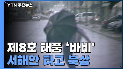 태풍 '바비' 26일 제주, 27일 수도권 강타...초속 60m 폭풍 비상 / YTN