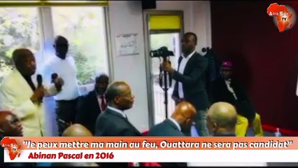 Abinan Pascal en 2016 : "Je peux mettre ma main au feu, Ouattara ne sera pas candidat"