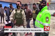 Los Olivos: detienen a 4 delincuentes tras balacera