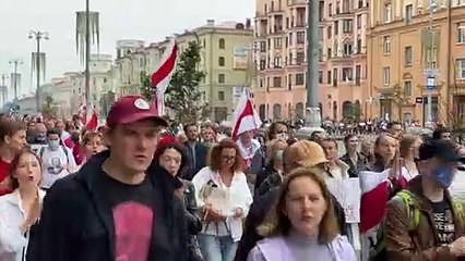 Oposição protesta em Belarus