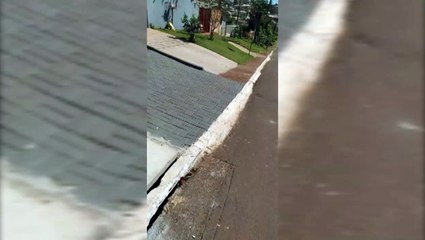 Morador reclama de serviço feito em tampa de bueiro