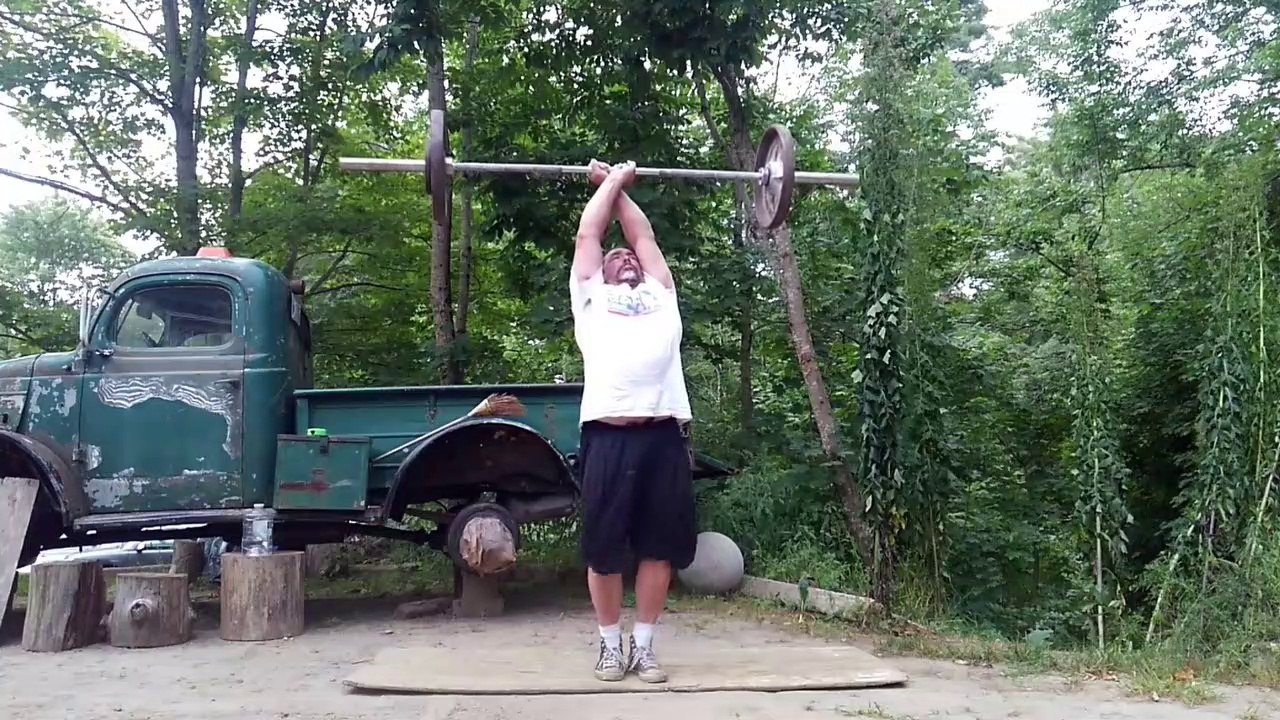 Cross Hand Snatch 157lb