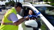 Lucky motorists get road safety goodies