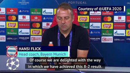 Bayern still have a job to do despite crushing Barca - Flick