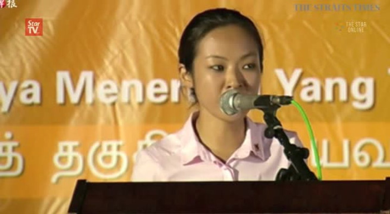 Singapore polls: Kevryn Lim at NSP rally