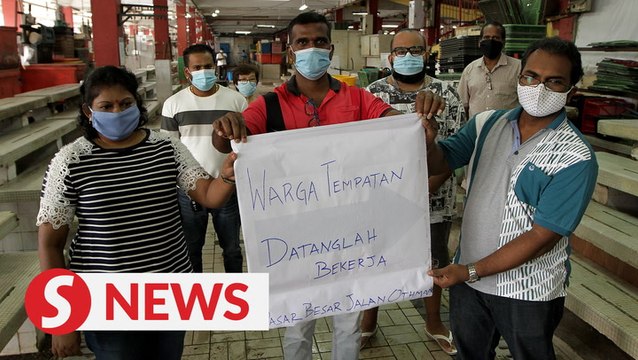 Jalan Othman wet market traders looking to hire local workers