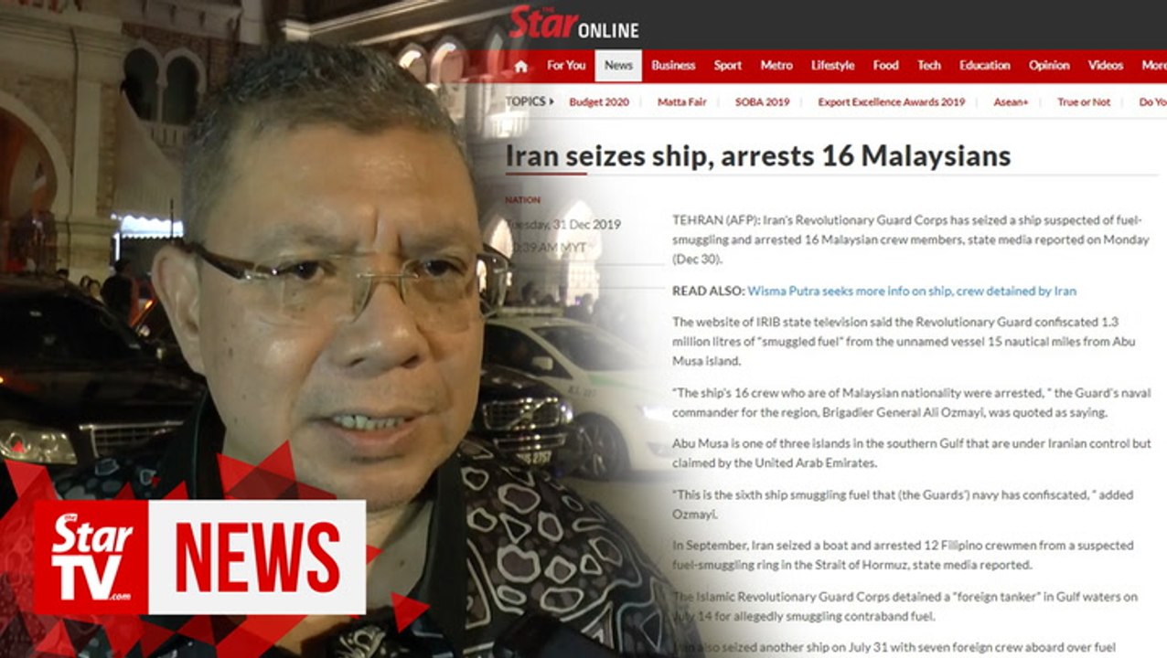 No information on Malaysians’ involvement in fuel smuggling in Iran, says foreign minister