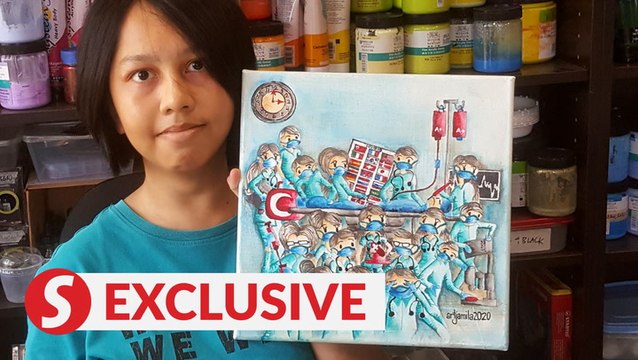 Malaysian artist with autism wins Asian frontliner-themed poster contest