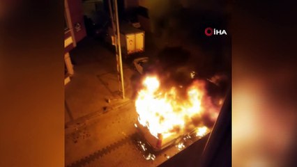 Küçükçekmece’de korku dolu anlar kamerada, işçiler son anda kurtuldu