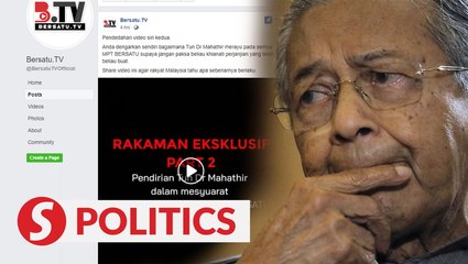 Another audio recording, supposedly of Dr M at Bersatu meeting, surfaces on social media