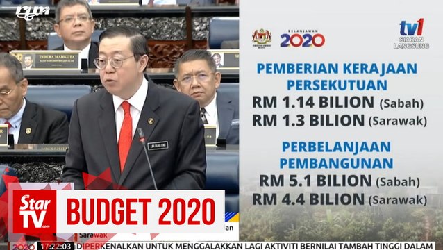 Budget 2020: Allocation for infrastructure improvements in Sabah and Sarawak