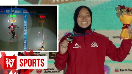 6.995 seconds: Aries Susanti sets new speed climbing world record