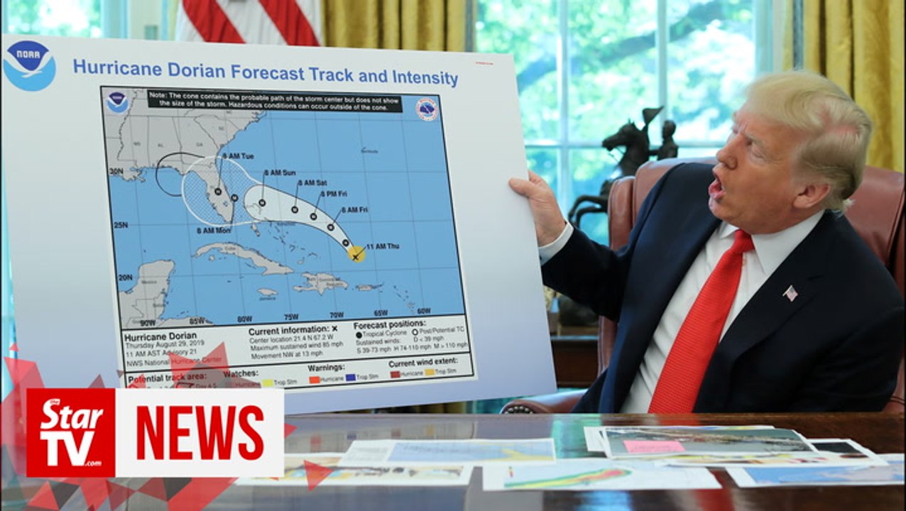 Sharpie-gate? Trump shows apparently altered hurricane map