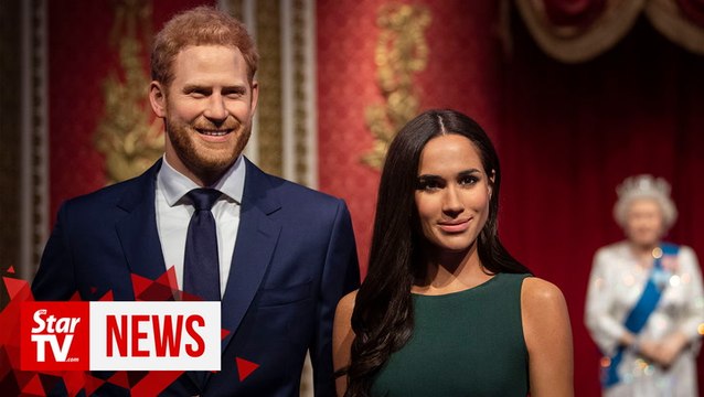 Harry and Meghan waxworks removed from royal family display at Madame Tussauds