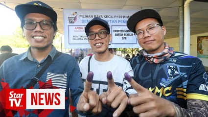 Triplets cause a 'stir' at Kimanis polling station
