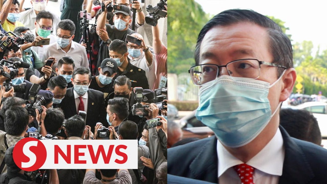 Lim Guan Eng arrives at Duta Court Complex to f...