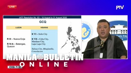 MGCQ in all except 15 areas starting Aug. 16; ‘localized lockdown’ tack eyed